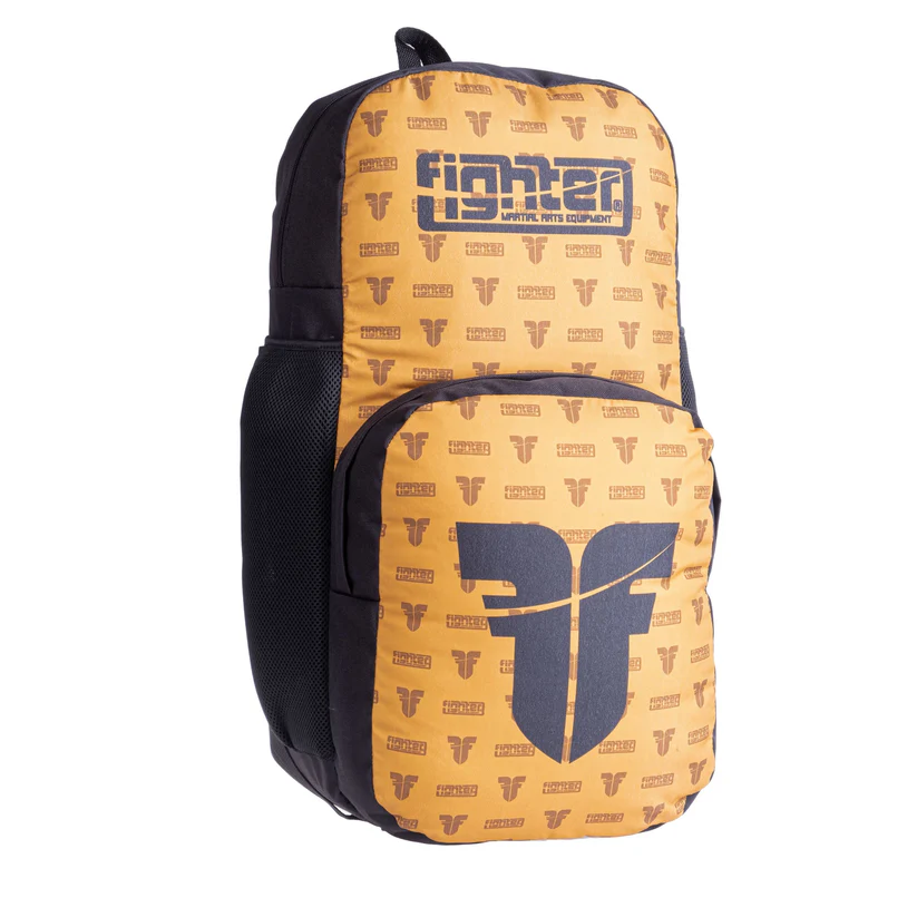 fighter squad training backpack – brown logo fighter squad training backpack – brown logo