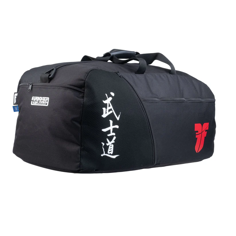 fighter sports bag/backpack calligraphy black fighter sports bag/backpack calligraphy black