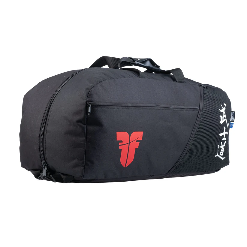 fighter sports bag/backpack calligraphy black fighter sports bag/backpack calligraphy black