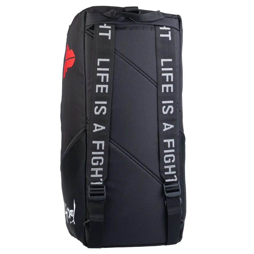 fighter sports bag/backpack calligraphy black fighter sports bag/backpack calligraphy black