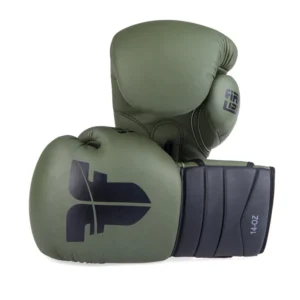 fighter sparring boxing gloves – khaki/black, fbg 002kb