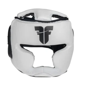 fighter headguard sparring white/black