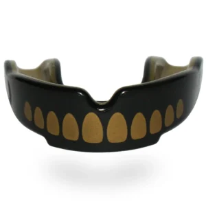 safejawz goldie mouthguard – black & gold